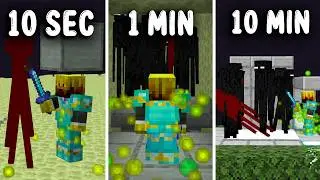 Minecraft Enderman XP Farm in 10 SECONDS, 1 Minute & 10 Minutes!