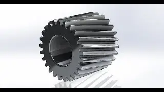 How to Model a Helical Gear in SolidWorks 2018 | 3D CAD Tutorial