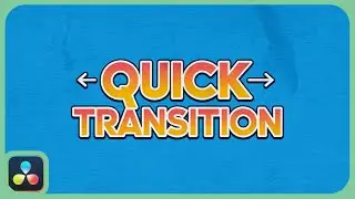 Start Using This Quick Transition | DaVinci Resolve |