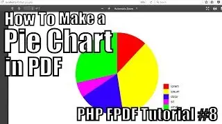 How to Make A Pie Chart in PDF | PHP FPDF Tutorial #8