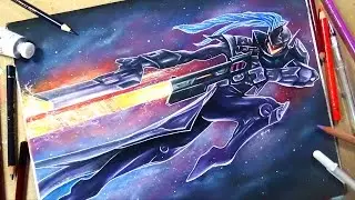 Drawing PROJECT: Lucian Skin 🎨 LEAGUE OF LEGENDS!