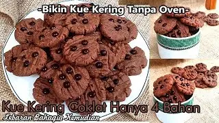 Kue Kering Coklat atau Kue Kering Chocolatos Hanya 4 Bahan no Oven