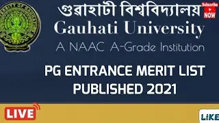 GAUHATI UNIVERSITY Masters of ASSAMESE MERIT LIST RELEASED 2021