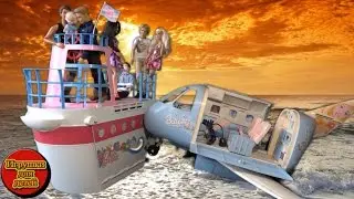 Барби на русском, Самолет Барби Серия 4, Мультфильмы Барби 2016 играем в куклы
