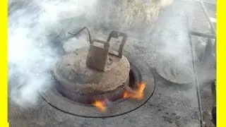 Изготовление древесного угля дома