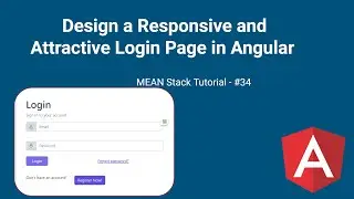 Login page in Angular | How to Create Login Page in Angular |  | MEAN Stack tutorial #34