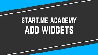 How to Add Widgets