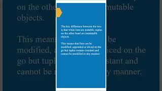 Difference between list and tuple in python| #python #pythonprogramming #interview@easycoding619