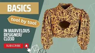Select Mesh and Pin tool  + Roll up : Marvelous Designer Beginner Tutorial Tool-by-Tool