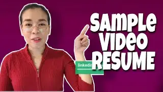 Sample Video Resume 2021 | MerylC