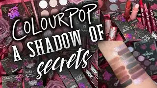 NEW ColourPop A SHADOW OF SECRETS Collection | Close Ups, Swatches + LOTS of Comparisons