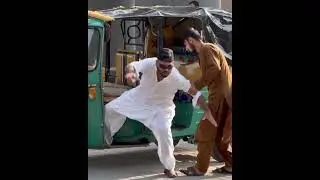 Blind man going in rickshaw😁 