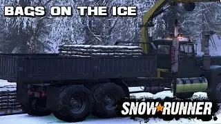 SnowRunner Alaska Bags On The Ice We Going Need A Crane !