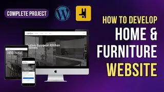 WordPress Website Tutorial 2024: Build a Dynamic Furniture Website with Breakdance - No Commentary