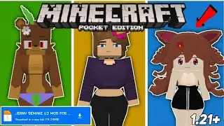 JENNY REMAKE V2 ADDON FOR MINECRAFT PE 1.21+ | JENNY 2 MOD FOR MINECRAFT PE 1.21.61+