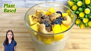 ข้าวโอ๊ตมะม่วง Oat Overnight Mango | Vegan #PlantBased