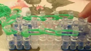 Змея из резинок при помощи станка и рогатки