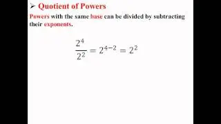 Quotient of Powers