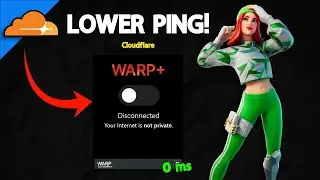 How to Lower Ping in Fortnite or Any Game! (Cloudflare)