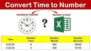 Convert Time to Number | Rohit Narang