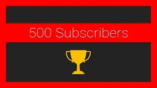 Thank you for 500 subs!
