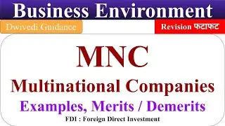 MNC, FDI, Merits and Demerits of MNC, Business Environment, Multinational Companies, Foreign Direct