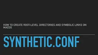 How to create root-level directory and symlink on Mac OS Big Sur and Monterey.