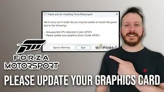 How To Fix Forza Motorsport Error Code AP301 "Please Update Your Graphics Driver"
