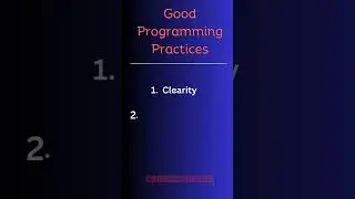 Good Programming Practices 