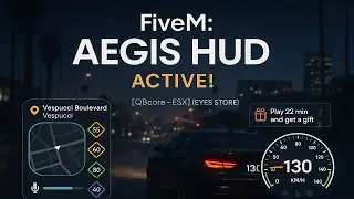 [QBCore - ESX] Aegis Hud (Fivem Eyes Store)