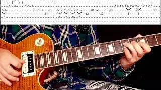 Играем Соло Smoke On The Water - Deep Purple! Разбор с табами!