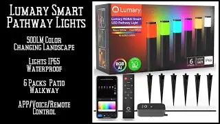 Transform Your Outdoor Space with Lumary Pro Pathway Lights: 16 Million Colors!