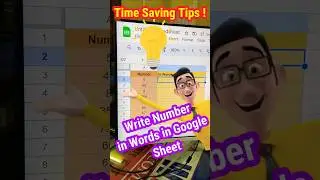 😎number to word in google sheet | Google Sheets Hacks 