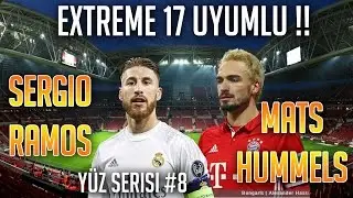 Extreme 17 Uyumlu SERGİO RAMOS ve MATS HUMMELS Yüz Yaması - Pes 2017 (exTReme 17)