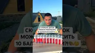 НА ЧТО СПОСОБНЫ 10 БАЛОНЧИКОВ КРАСКИ?😱🎨 #shorts