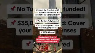 McDonnell International Scholarship | how to study free in USA from India | study free in USA