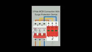 3 Pole MCB Connection with Surge Protection Device by CNC Electric