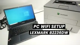 How to Setup Lexmark B2236dw With PC Windows Computer (WIFI SETUP)