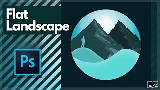 Flat Landscape | speed art (tutorial)