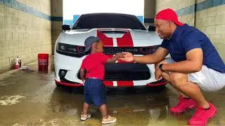 A day at the car wash with my son