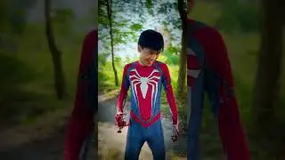 Spider Girl reads memories to discover the imposter Spiderman and destroys him #shorts #funny