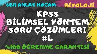 KPSS BİLİMSEL YÖNTEM SORU ÇÖZÜMLERİ 4// KPSS FEN BİLGİSİ
