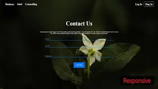 CONTACT US FORM DESIGN USING HTML AND CSS STEP BY STEP