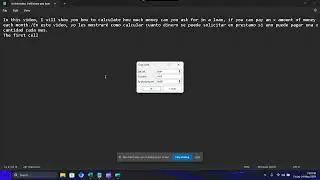 How to calculate how much money you can ask for in a loan if you can pay an x amount each month in E
