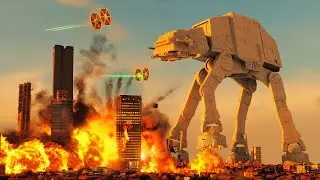 Realistic AT-AT Destruction 😱 Teardown