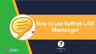 How to use softros LAN messenger