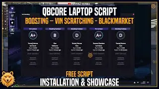 QBCore Laptop Script | Boosting, VIN Scratching & More | Free FiveM Script | FiveM QBCore Script