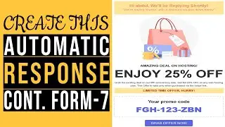 🔴 Contact Form 7 Auto Reply Email-(Contact form 7 Auto Response Email)
