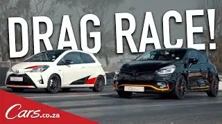 Drag Race - Toyota Yaris GRMN vs Renault Clio RS 18