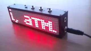 Matrixclock - LED matrix clock with alarm, Atmega8 + MAX7219 drivers.